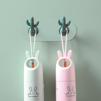 4 pieces - Hooks - Storage racks - Wall mounting - Storage accessories - No drilling required - Home decoration - Suitable for behind doors - Bathrooms - Kitchens - Green - 6*3.8 cm