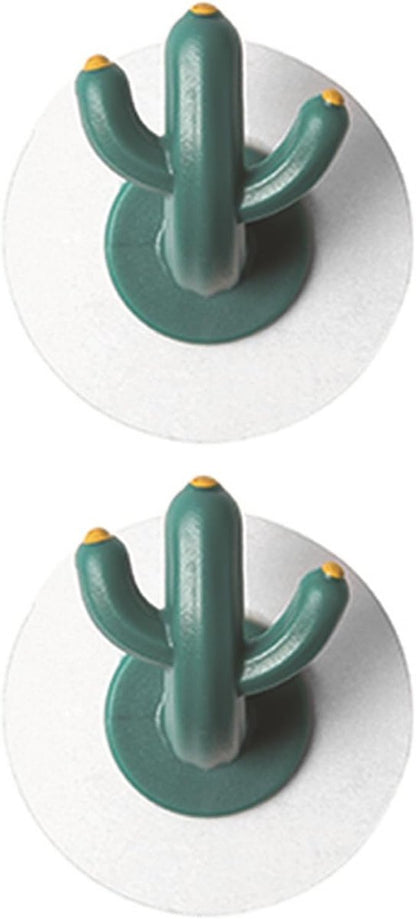 4 pieces - Hooks - Storage racks - Wall mounting - Storage accessories - No drilling required - Home decoration - Suitable for behind doors - Bathrooms - Kitchens - Green - 6*3.8 cm