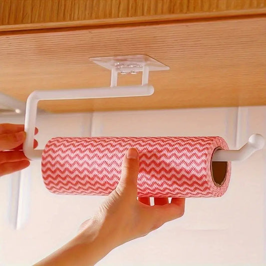 Kitchen Roll Hanger | Kitchen Roll Holder | Kitchen Roll Holder | Foil Holder | Self-Adhesive | White.