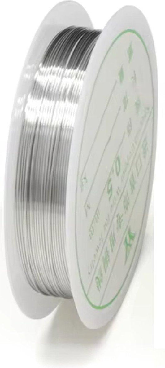 Metal wire | iron wire | For making jewelry, for example | Bronze colored | 0.5MM.