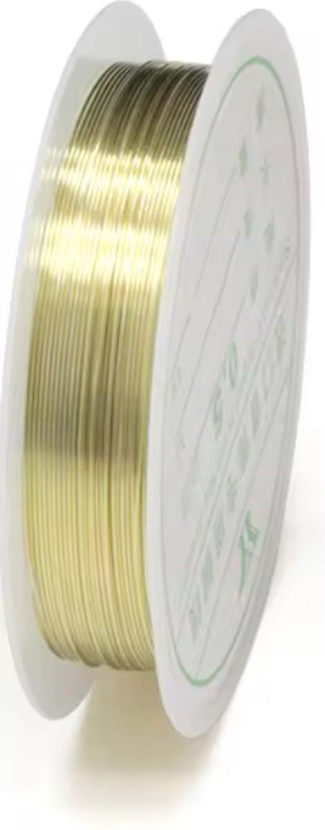 Metal wire | iron wire | For making jewelry, for example | Bronze colored | 0.5MM.