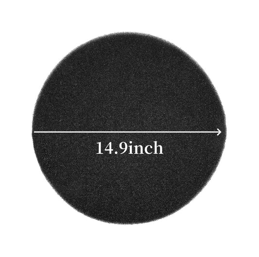 14.9Inch Black Oil Drain Splash Pad,Oil Change Mat,Round No Splatter Pad,High Temperature Splash Pad,Oil Spill Mat for Car Oil Changing (Round)
