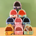 Yirtree Cartoon Pattern Guinea Pig Cave House Bed, Rabbit Squirrel Chinchilla Hamster Hedgehog Nest Hideout, Small Animals Cage Warm Supplies, Machine Washable M Rose Red Strawberry