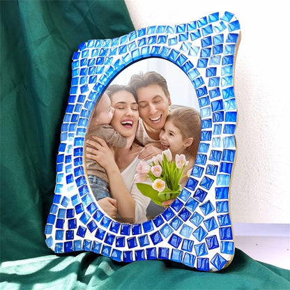 0.55 LB Blue Mixed Irregular Crystal Glass Mosaic Tiles,Blue Mosaic Glass Tiles Pieces Glitter,Tiny Mosaic Tile for Art Crafts,Mosaic Making Projects,Home Decor