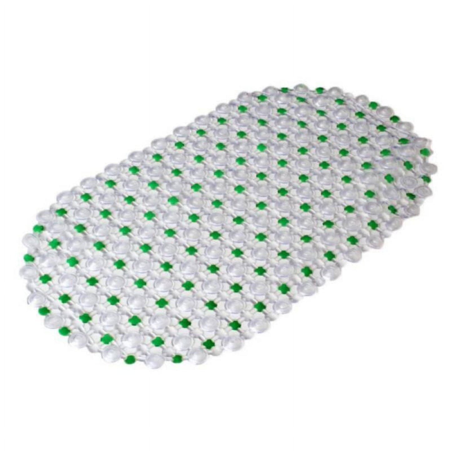 Shower Mats Non Slip Without Suction Cups, 15× 26.8 Inch, PVC Bathroom Mats, Bath Mats for Shower and Bathroom, Quick Drying Blue