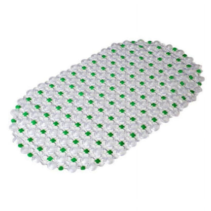 Shower Mats Non Slip Without Suction Cups, 15× 26.8 Inch, PVC Bathroom Mats, Bath Mats for Shower and Bathroom, Quick Drying Blue