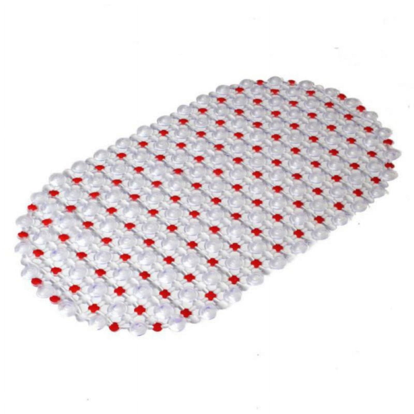 Shower Mats Non Slip Without Suction Cups, 15× 26.8 Inch, PVC Bathroom Mats, Bath Mats for Shower and Bathroom, Quick Drying Blue