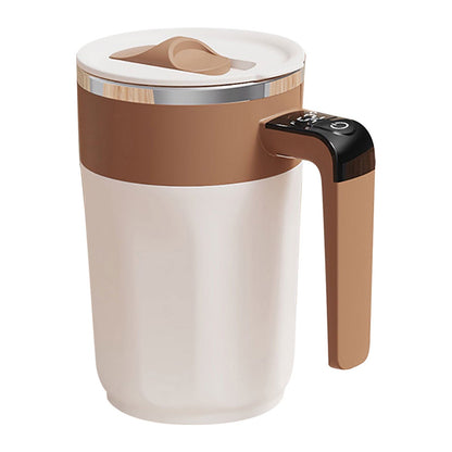 400 ML self stirring coffee mug self heating coffee Cup Fully Automatic Rechargeable Magnetic Mixing Cup with Touch-Sensitive Temperature Display for Stirring Coffee, Etc 400 mL Green