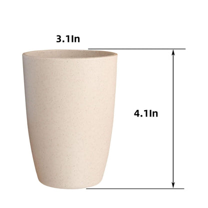 QZS Reusable Cups,10oz Multi-color Water Cups for Kids,4Pcs Dishwasher Safe Water Plastic Glasses,4.1x3.1In Unbreakable Glasses for Party,Home
