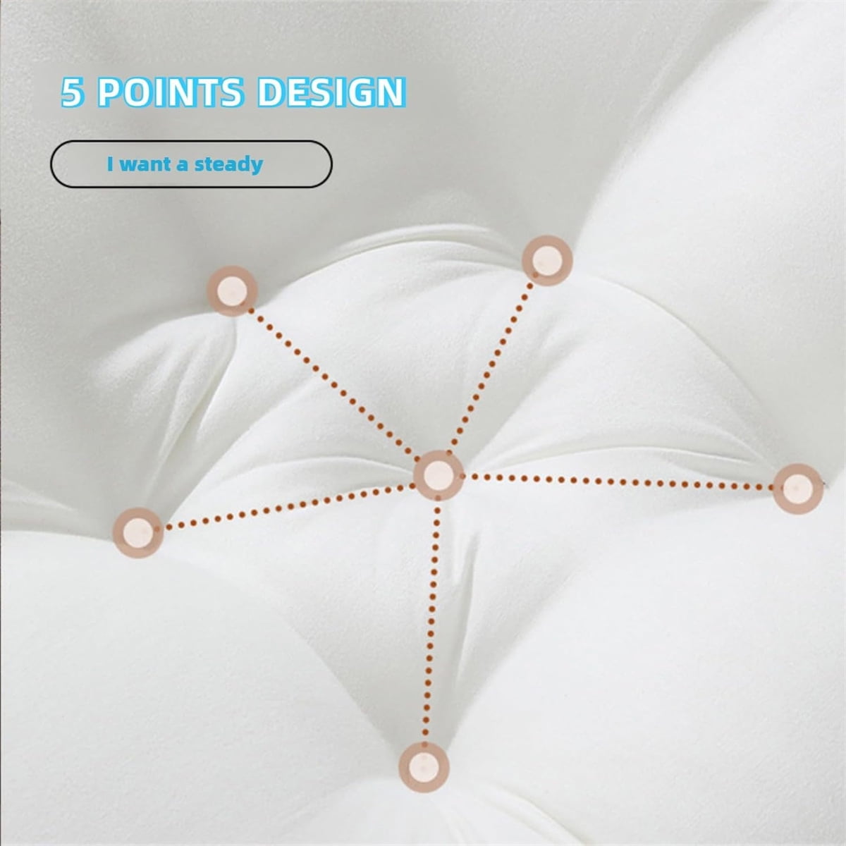QZS Soft Nest Sleeper Pillow, Breathable Cotton Bed Pillow, Lounger Pillow, 1Pcs, 23.6 x 21.6'