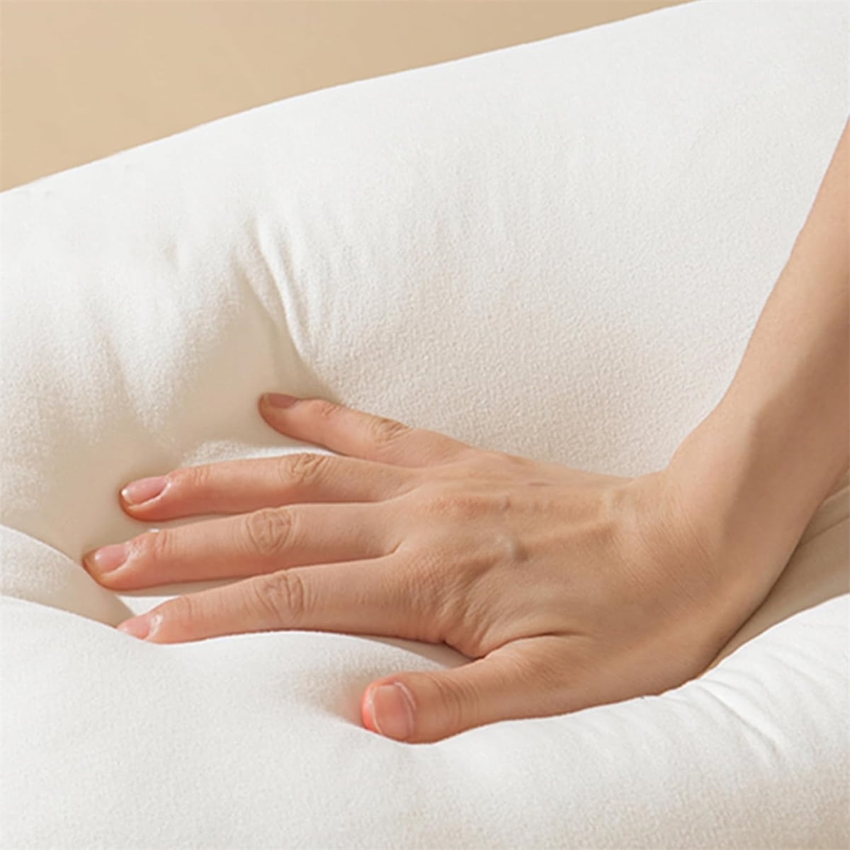 QZS Soft Nest Sleeper Pillow, Breathable Cotton Bed Pillow, Lounger Pillow, 1Pcs, 23.6 x 21.6'