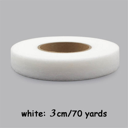 70 Yards Iron in Hemming Tape, 3cm Adhesive No Sewing Hem Tape, Iron in Tape for Hemming, Stitch Witchery Tape Sewing Tape, Fusible Tape Adhesive Wonder Web for Curtain, Pants, Clothes White