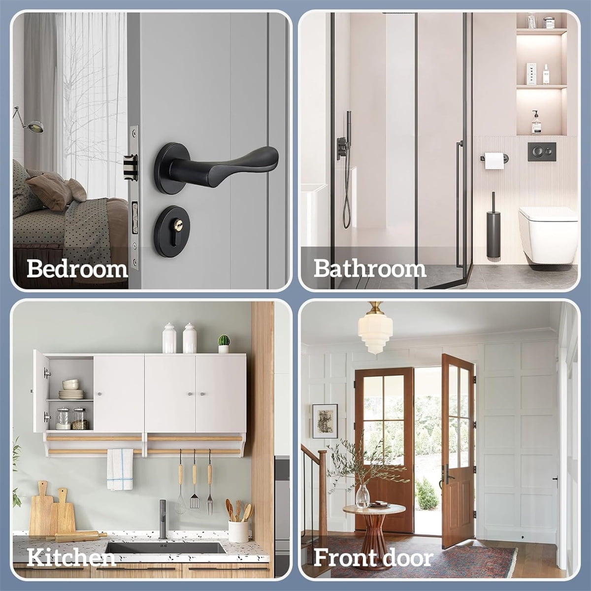 Tutuviw Over the Door Hook,Cat Design Wall Hooks Over Door Hook with 7 Hooks for Back of Bedroom Bathroom Door Punch-Free Coat Rack Organizer Clothes Key Holder Towel Door Coat Hanger Black