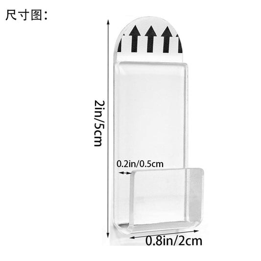 No Drill Vinyl Record Wall Mount Display Shelf,Clear Acrylic Vinyl Holder,Wall Mount Album Storage Shelves,Self Adhesive Wall Hangers Holder,for Home Office Living Room Decor 18 Pcs