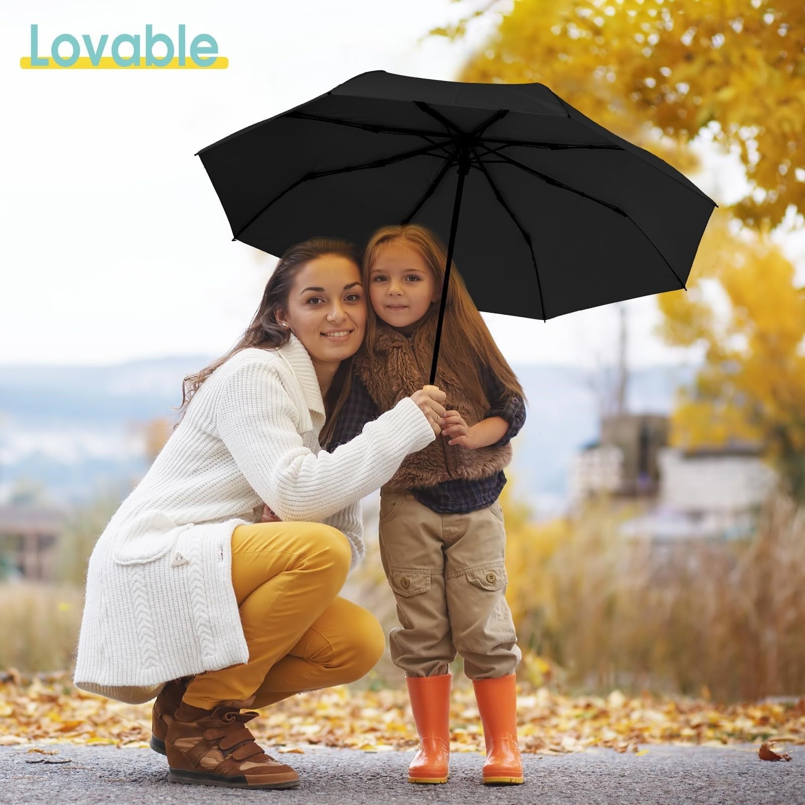Duck Umbrella â Cute Duck Umbrella with Adorable Duck Handle, The Perfect Duck Umbrella for Duck Lovers One Size BK2.