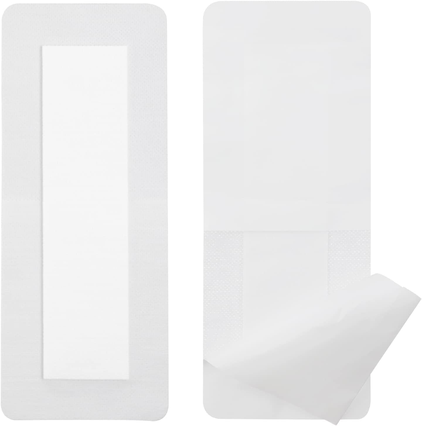 Adhesive Island Dressings - 4x10" Bordered Gauze Bandage for Knee, Hip, Arm, Leg, Abdominal Incisions.