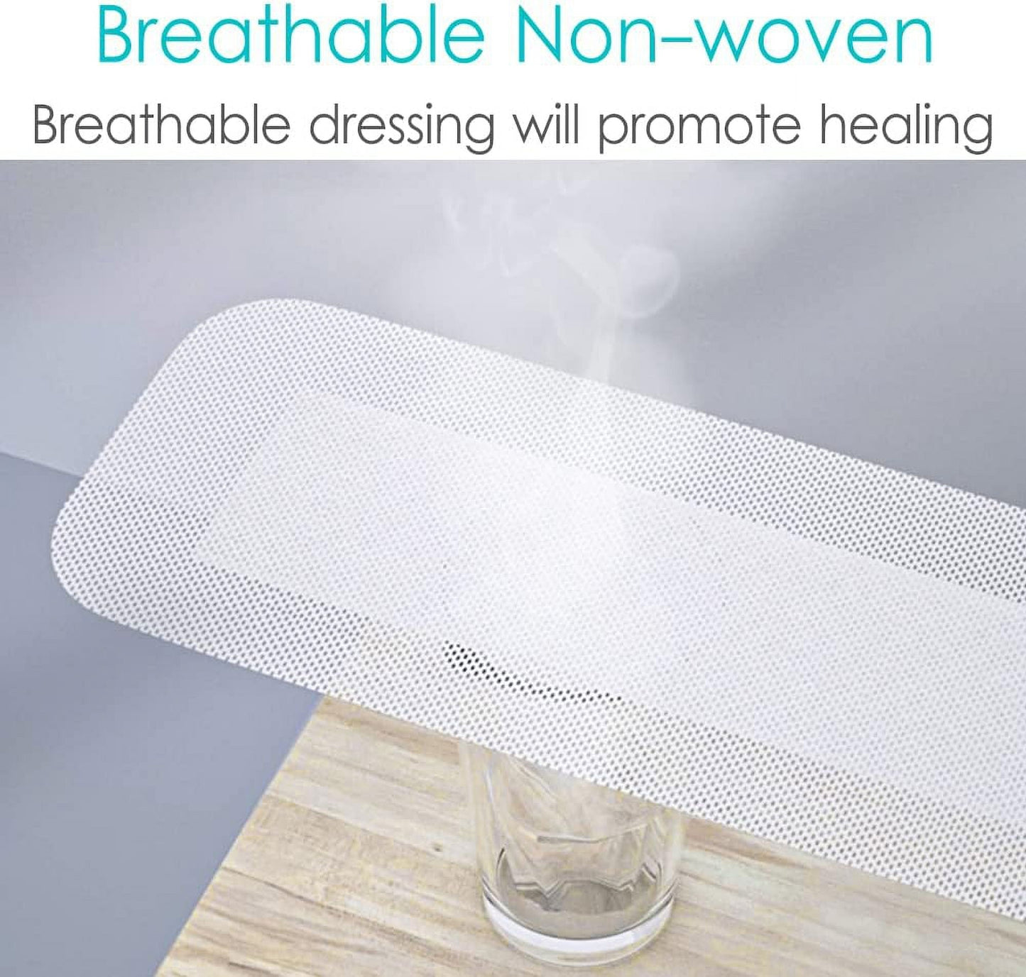 Adhesive Island Dressings - 4x10" Bordered Gauze Bandage for Knee, Hip, Arm, Leg, Abdominal Incisions.