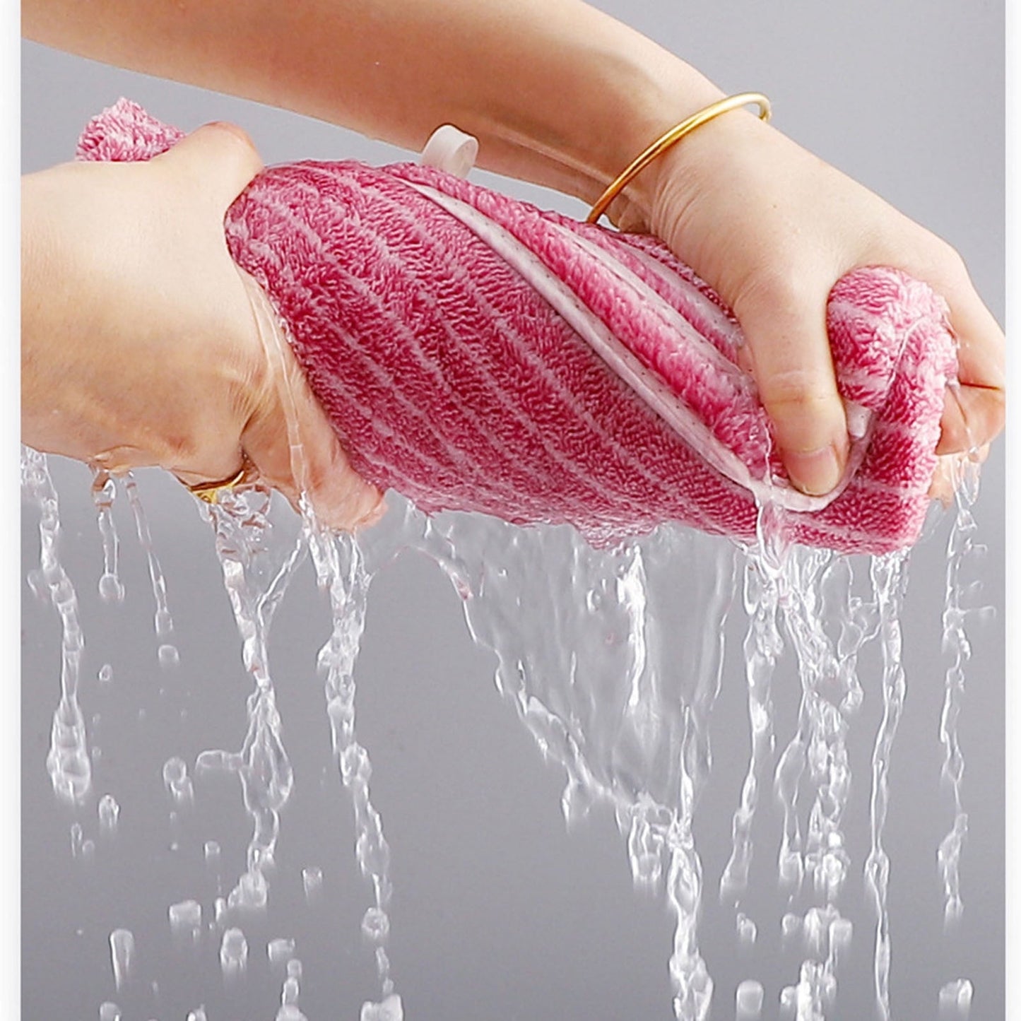 Clearance 8 Pack Plush Absorbent 100% Cotton Bath Towel Set, 2 Bath Towels 4 Hand Towels 2 Washcloths, Luxury 8 Piece Towel Set for Bathroom SPA Gym, Family Bath Towel Set Pink