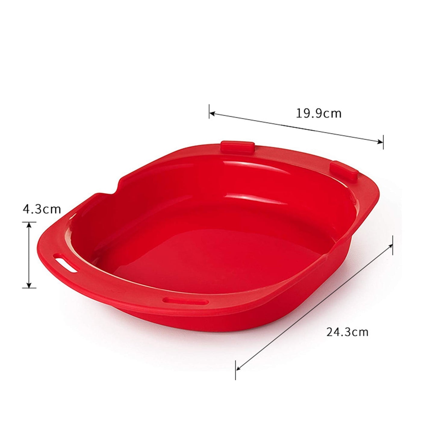 Travelwant Silicone Omelette Maker Microwave Oven Non Stick Omelette Maker Egg Roll Baking Plate Pan Omelette Maker Red