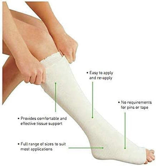 Elastic Tubular Support Bandage Size : (G) 11.5 cm x 5 mtr - for Large Knee Support Bandage - Large Thigh Natural Color..