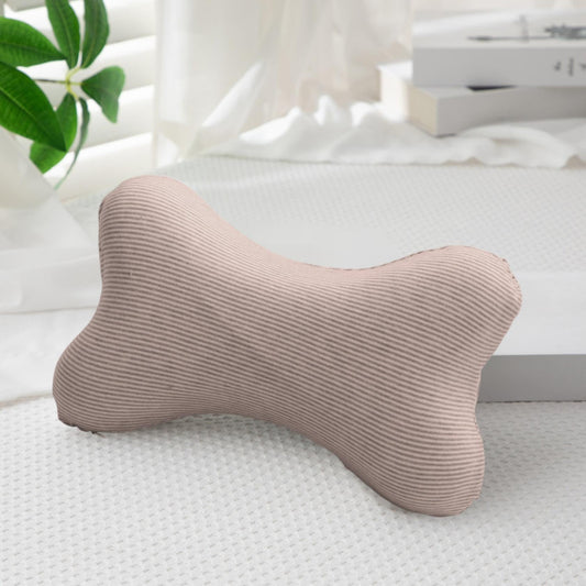 Clearance! Upgraded Dog Bone Shaped Travel Neck Pillows with Washable Removable Cover Memory Foam Car Bus Truck Driving Comfort Head Rest Support 10" A Coffee/10"