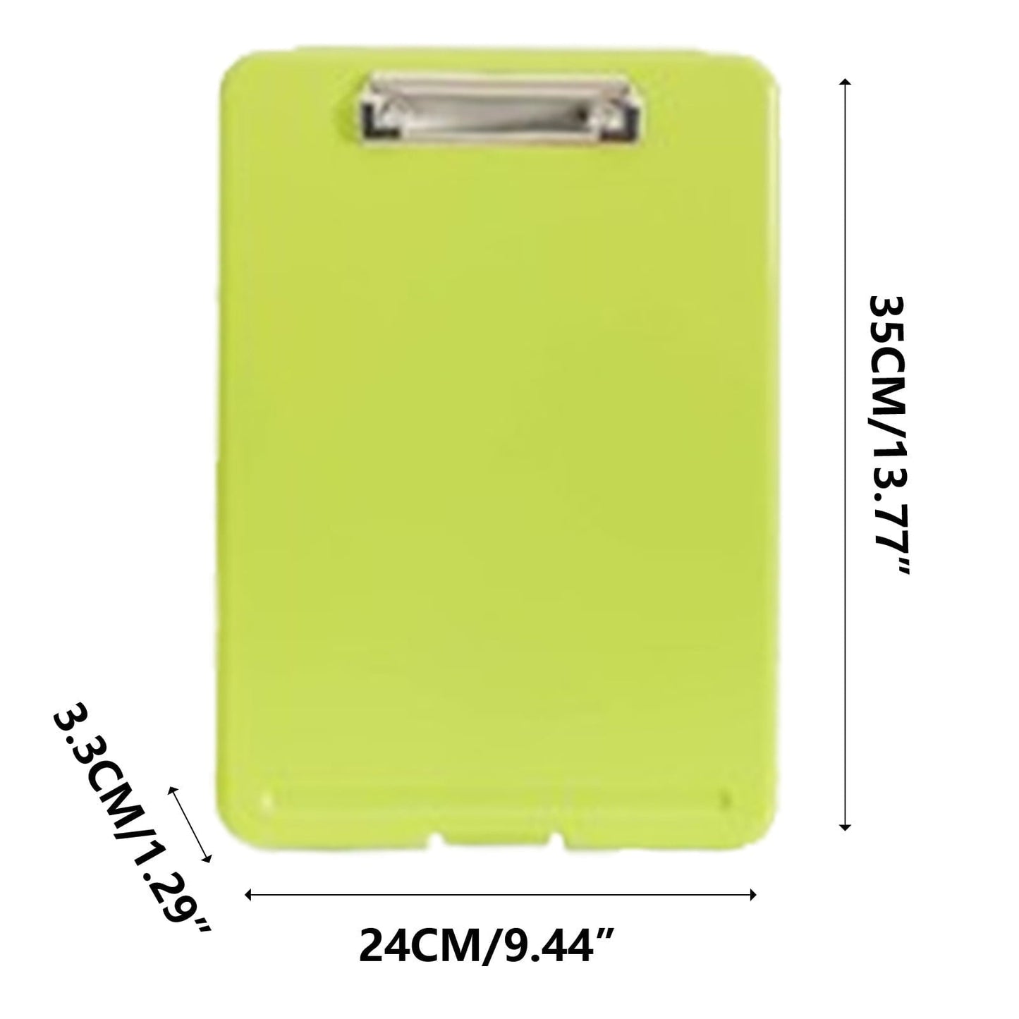 Clipboard with Storage File Box, Foldable A4 Large Capacity Clip Boards Folder, Plastic Clipboard with Pen Holder for Office Supplies(Mint Green) Mint Green