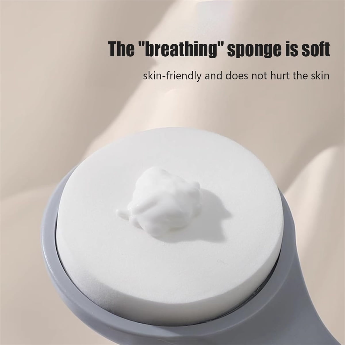 QZS Back Lotion Applicator,11.2x3in Reusable Back Sunscreen Applicator for Home,Portable Gray Body Lotion Brush for Sunscreen,Cream.