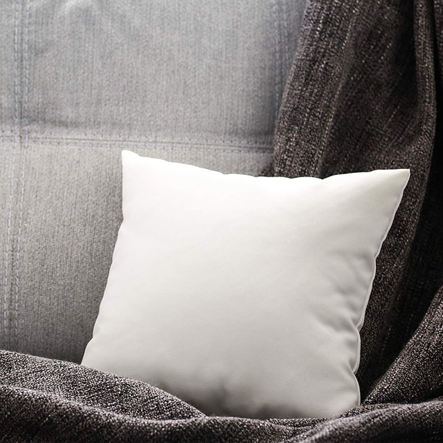 Pillow Insert, Hypoallergenic Square Form Sham Stuffer, Standard White Non-woven Cloth, Sofa Decorative, Euro Throw Pillow Inserts, for Sofa Bed Couch, Headboard Cushion Core C