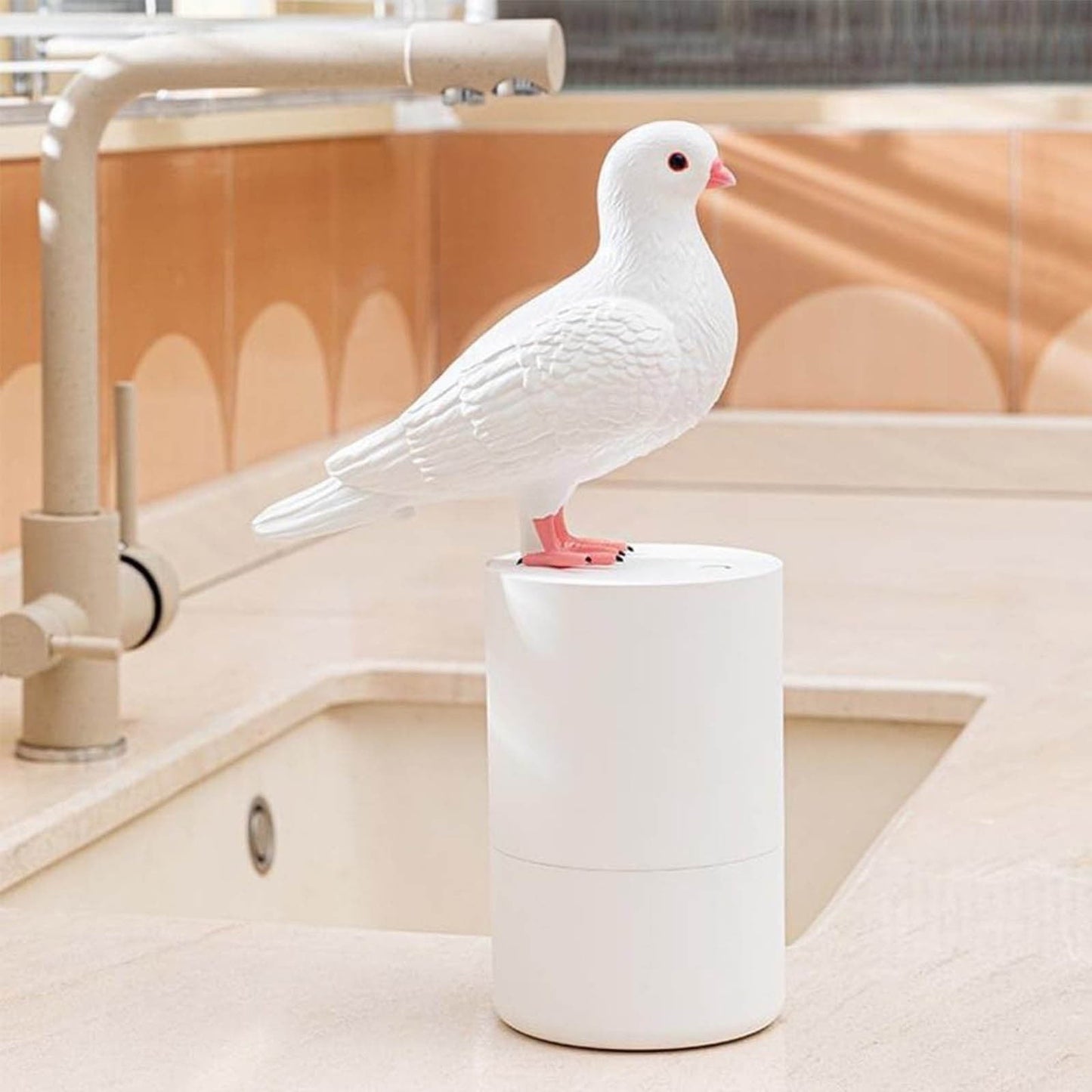 Pigeon Automatic Induction Foam Hand Washer, Foam Soap Dispenser, Soap Dispenser, Touchless Soap Dispenser, Automatic Soap Dispenser, for Kitchen Bathroom Gray