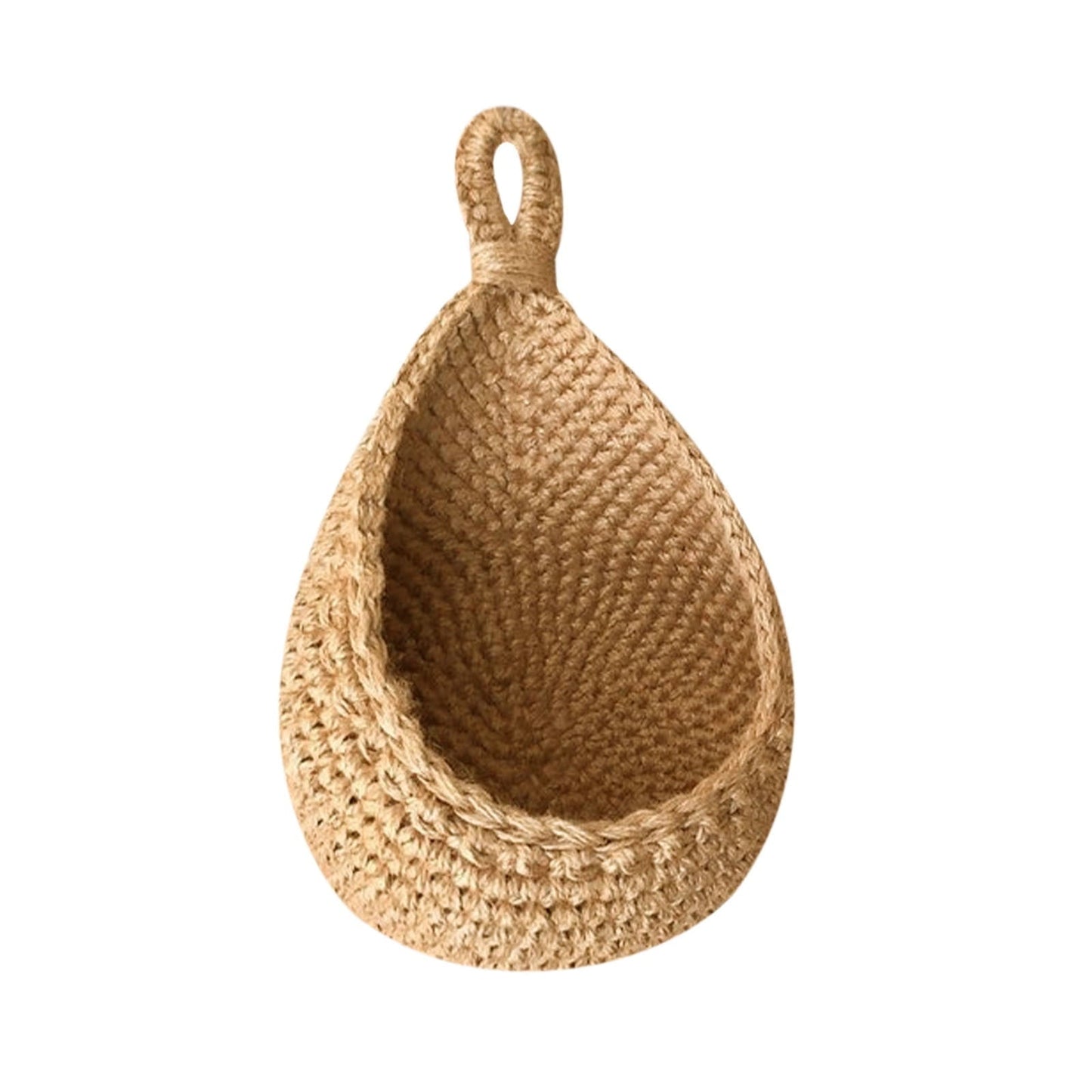 Hanging Wall Basket, Teardrop Hanging Baskets with Hanging Ring for Home Indoor Decoration, Hanging Plant Pot Holder, Vegetable Fruit Storage Baskets for Kitchen Wall Restaurant Balcony Garden F