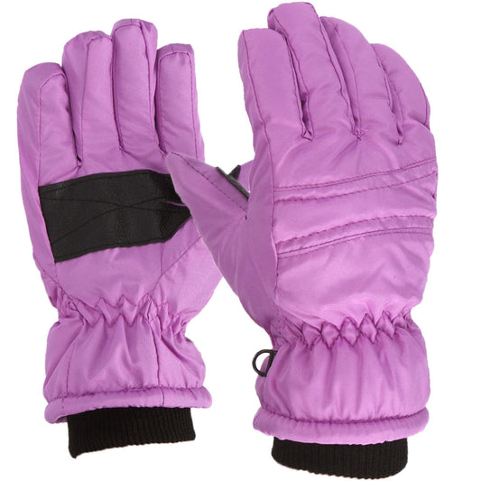 GXWEA 2T Gloves Kids Waterproof Gloves Kids Gloves Winter Gloves Thick Gloves Stretchy Warm Gloves Boys Girls 6-11 Year 7-12 Year AHA1 kids snow gloves Purple