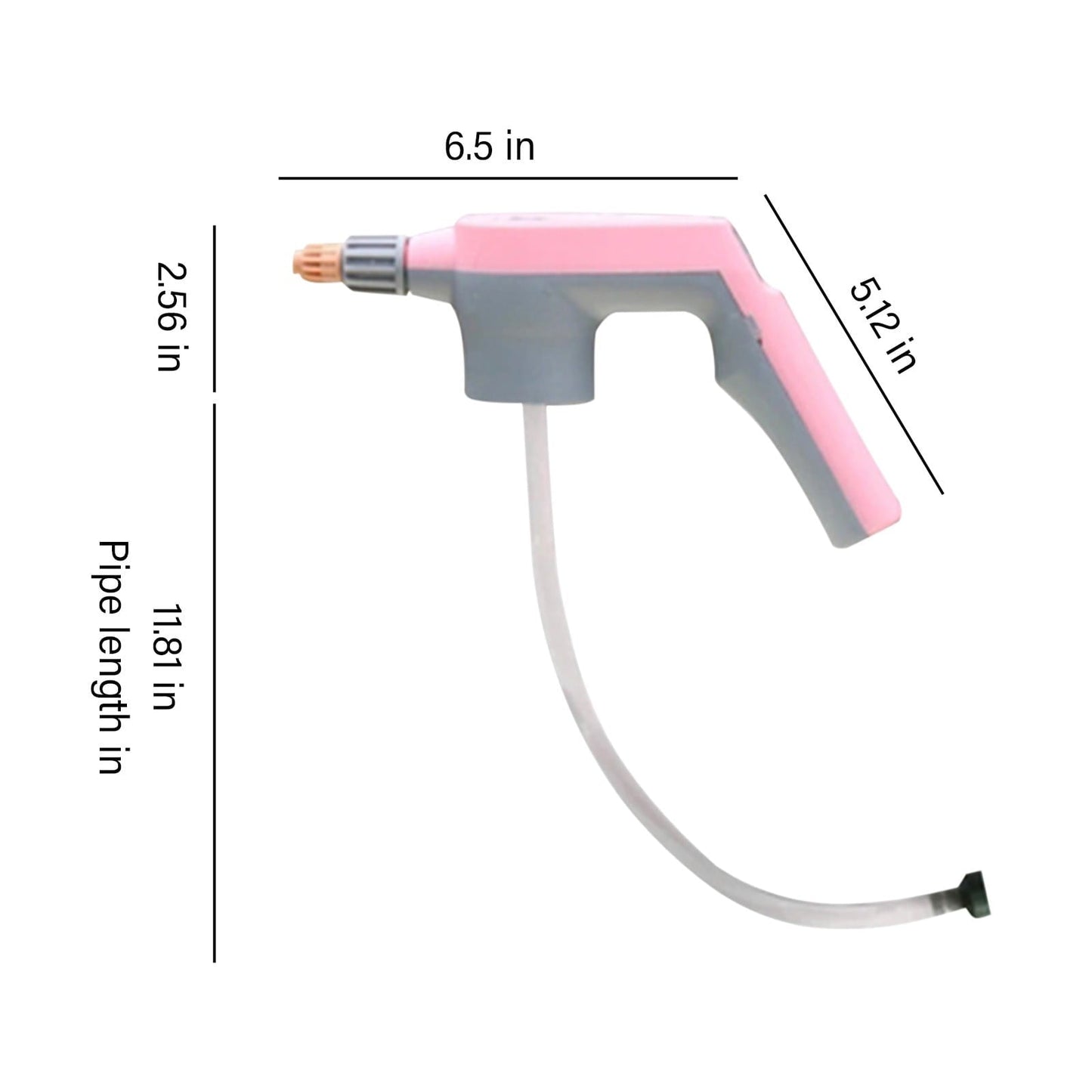 Foam Sprayer, High Pressure Sprayer Pump Spray Bottle Car Cleaning Sprayer for Car Washing, Window Cleaning, Courtyard Sweeping, Flower Watering, Home Electric Pressurized Nozzle Pink