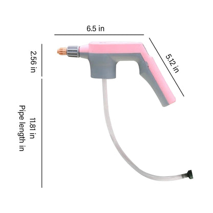 Foam Sprayer, High Pressure Sprayer Pump Spray Bottle Car Cleaning Sprayer for Car Washing, Window Cleaning, Courtyard Sweeping, Flower Watering, Home Electric Pressurized Nozzle Pink