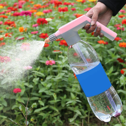 Foam Sprayer, High Pressure Sprayer Pump Spray Bottle Car Cleaning Sprayer for Car Washing, Window Cleaning, Courtyard Sweeping, Flower Watering, Home Electric Pressurized Nozzle Pink
