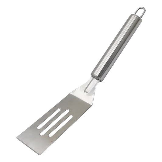 Small Spatula, Mini Serving Brownie Spatula, Stainless Steel Slotted Spatula, Non-Stick, for Serving and Flipping Cooking, Pancakes Desserts Cookie Eggs Lasagna Silver
