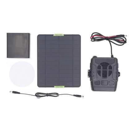 Solar Powered Heater, Winter Chicken Coop Heater, Solar Greenhouse Heater with Overheat Protection, for Drying Heating Warm Wind Gear As shown
