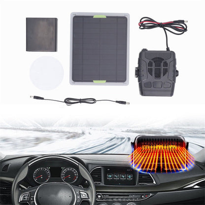 Solar Powered Heater, Winter Chicken Coop Heater, Solar Greenhouse Heater with Overheat Protection, for Drying Heating Warm Wind Gear As shown
