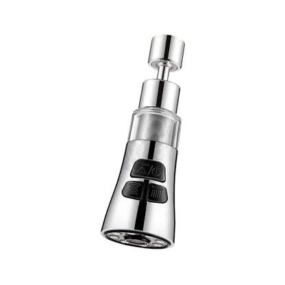 Sink Water Filter Faucet, 360 Rotating Faucet Filter, 3 Mode Sprayer, Extender Purifier, Remove Heavy Metal Hard Water, for Home Toilets Kitchen Bathroom Black
