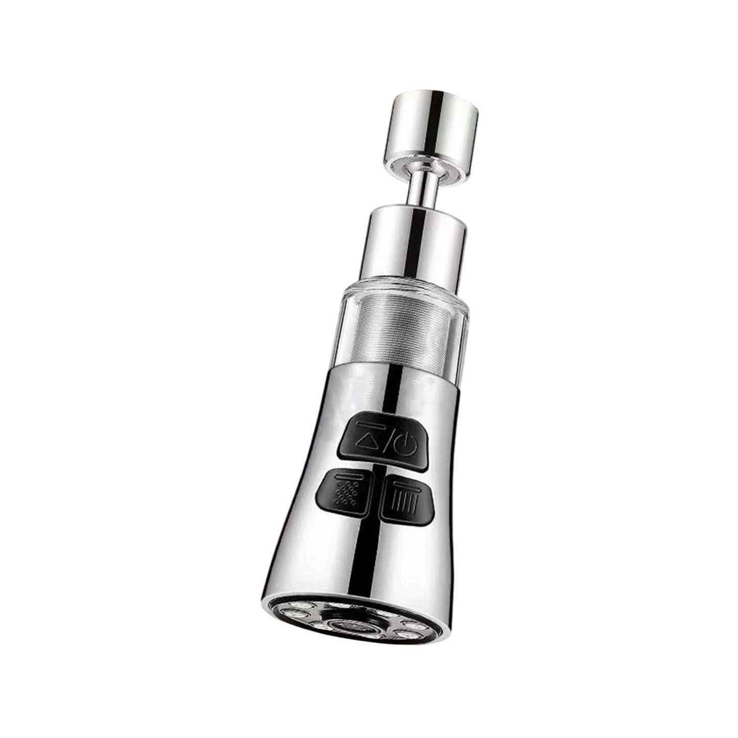 Sink Water Filter Faucet, 360 Rotating Faucet Filter, 3 Mode Sprayer, Extender Purifier, Remove Heavy Metal Hard Water, for Home Toilets Kitchen Bathroom Gray