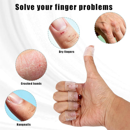 8 Pairs Breathable Finger Cots with Air Holes,Finger Protectors,Breathable Finger Covers for Protectors for Wound,Finger Cracking,Trigger Finger.