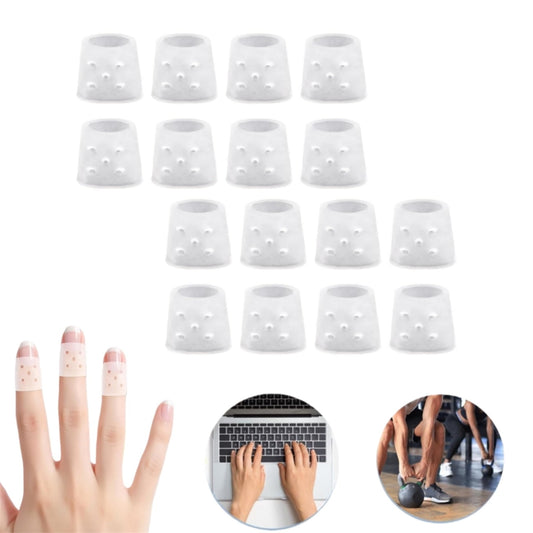 Finger Cots with Air Holes,Reusable Finger Protectors & Covers for Wound Care,Cracked Skin,Trigger Finger,Ideal for Hands & Hangnails,8 Pairs.