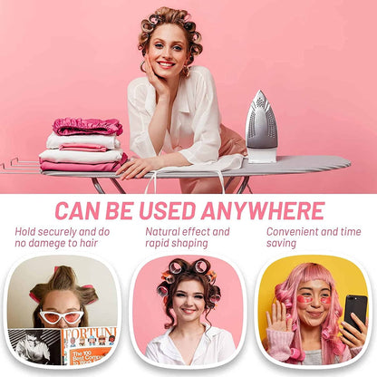 Self Grip Small Hair Curlers,Hair Rollers Curlers,Salon Hairdressing Curlers,DIY Curly Hairstyle Hair Rollers for Women Medium Short Hair (Gripping Sticky Rollers 0.6" 12PCS), Random color 12PCS.