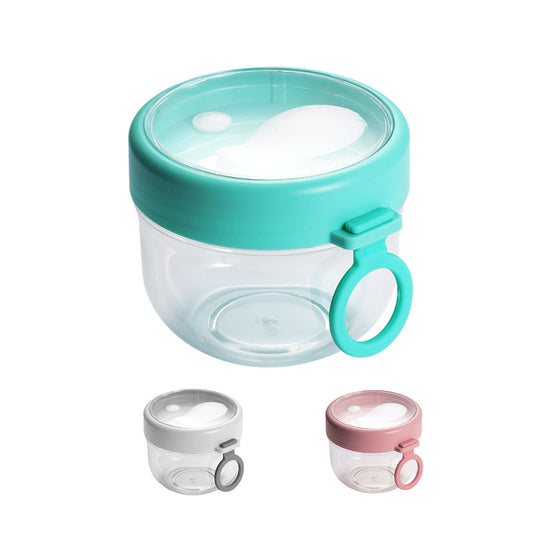 BOBASNDM Polycarbonate White PC Leakproof Yogurt Container Cyan