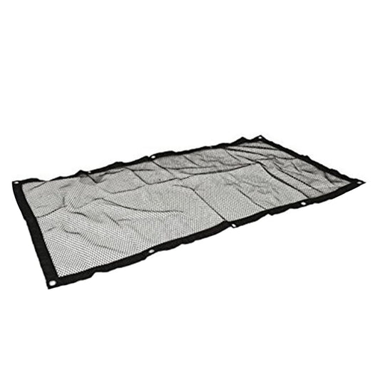 SPRING PARK Durable Car Universal Back Seat Dog Pet Barrier Mesh Safety Net Guard with Belt Black