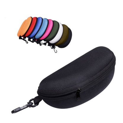opvise Sunglasses Case Solid Large Space Waterproof Protective Glasses Case Travel Box for Adult Coffe