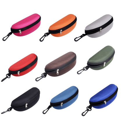 opvise Sunglasses Case Solid Large Space Waterproof Protective Glasses Case Travel Box for Adult Green