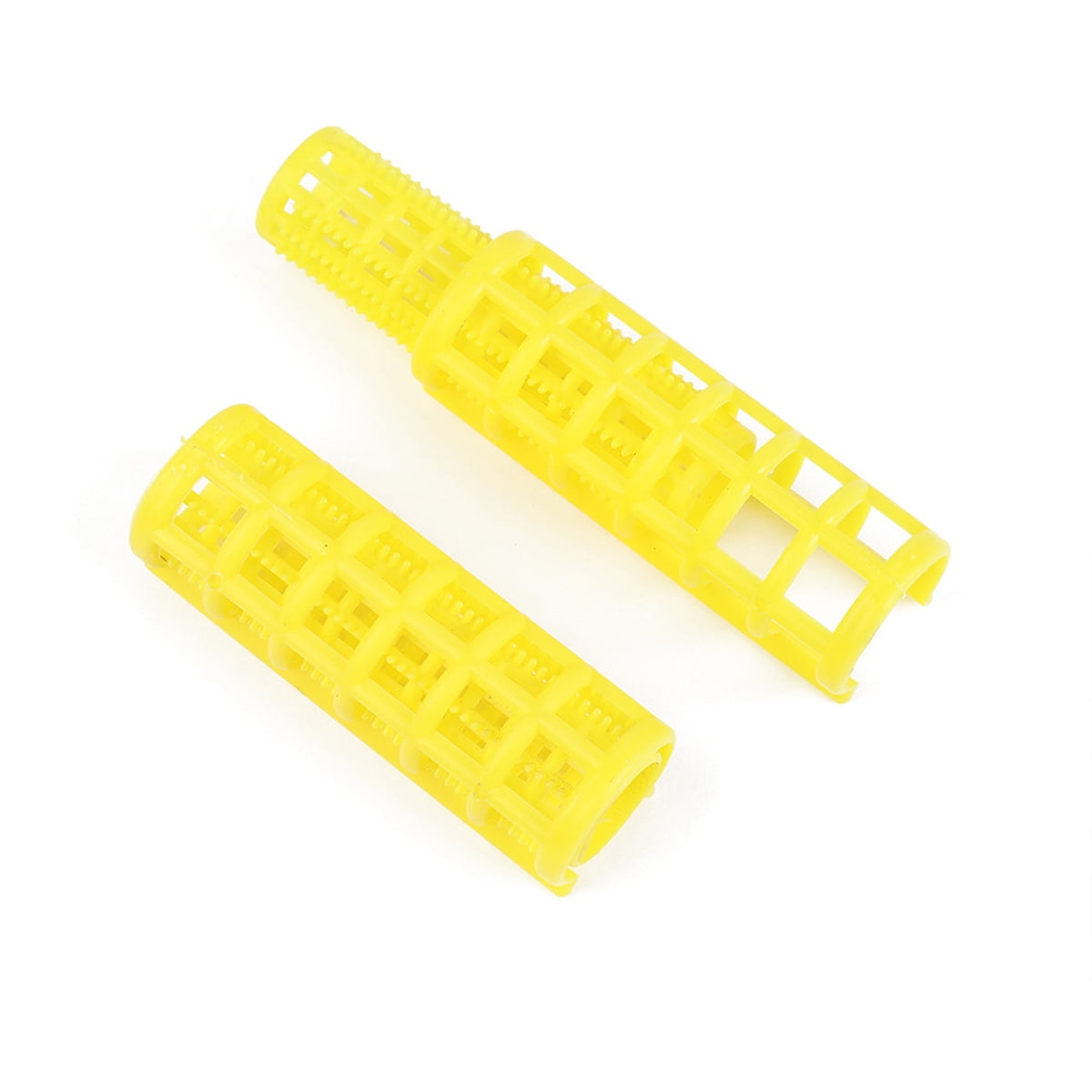CIYAPED 30 Pieces Plastic Hair Rollers Curlers Snap Rollers Self Grip Rollers Hairdressing Curlers No Heat Hair Curlers for DIY Hairdressing Hair Salon Hair Barber Yellow/Green/Red/Purple.