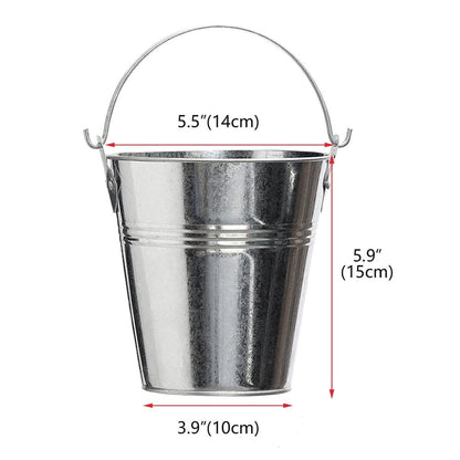 Grill Bucket for Grease, Grease Bucket with 12 Pcs Drip Grease Liners, Grill Smoker Bucket, for Camp Chef, for Traeger 20/22/34 Series, Pit Boss, Pellet Oklahoma Joe Rec Tec