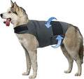 Dog Jacket, Skin-Friendly Dog Calming Vest - Dog Shirt for Thunder, Fireworks and Separation - Keep Pet Calm Without Medicine & Training, Anti Anxiety Vest for Dogs XL Dark Grey