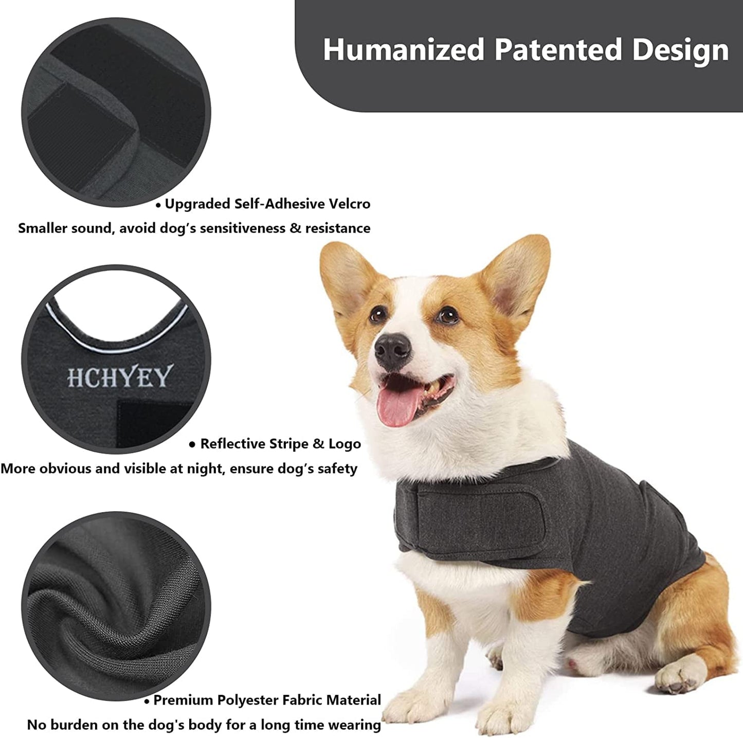 Dog Jacket, Skin-Friendly Dog Calming Vest - Dog Shirt for Thunder, Fireworks and Separation - Keep Pet Calm Without Medicine & Training, Anti Anxiety Vest for Dogs XS Rose Red